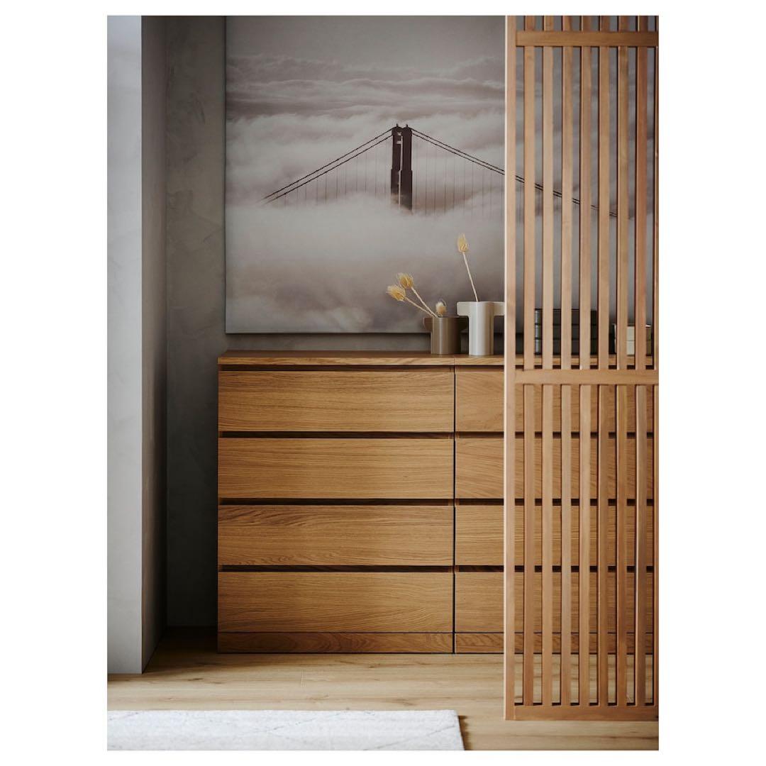 IKEA MALM マルム　4段チェスト