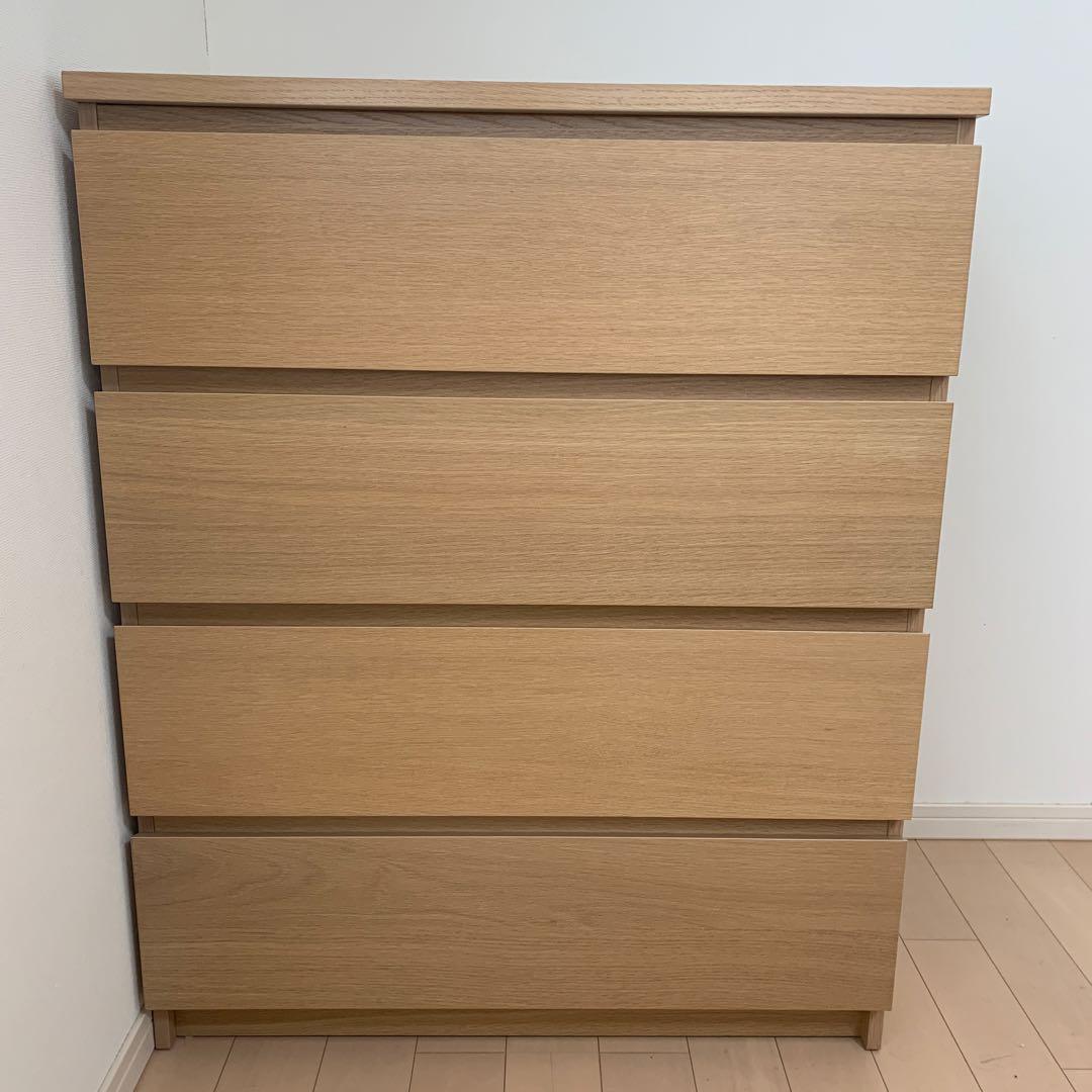 IKEA MALM マルム　4段チェスト