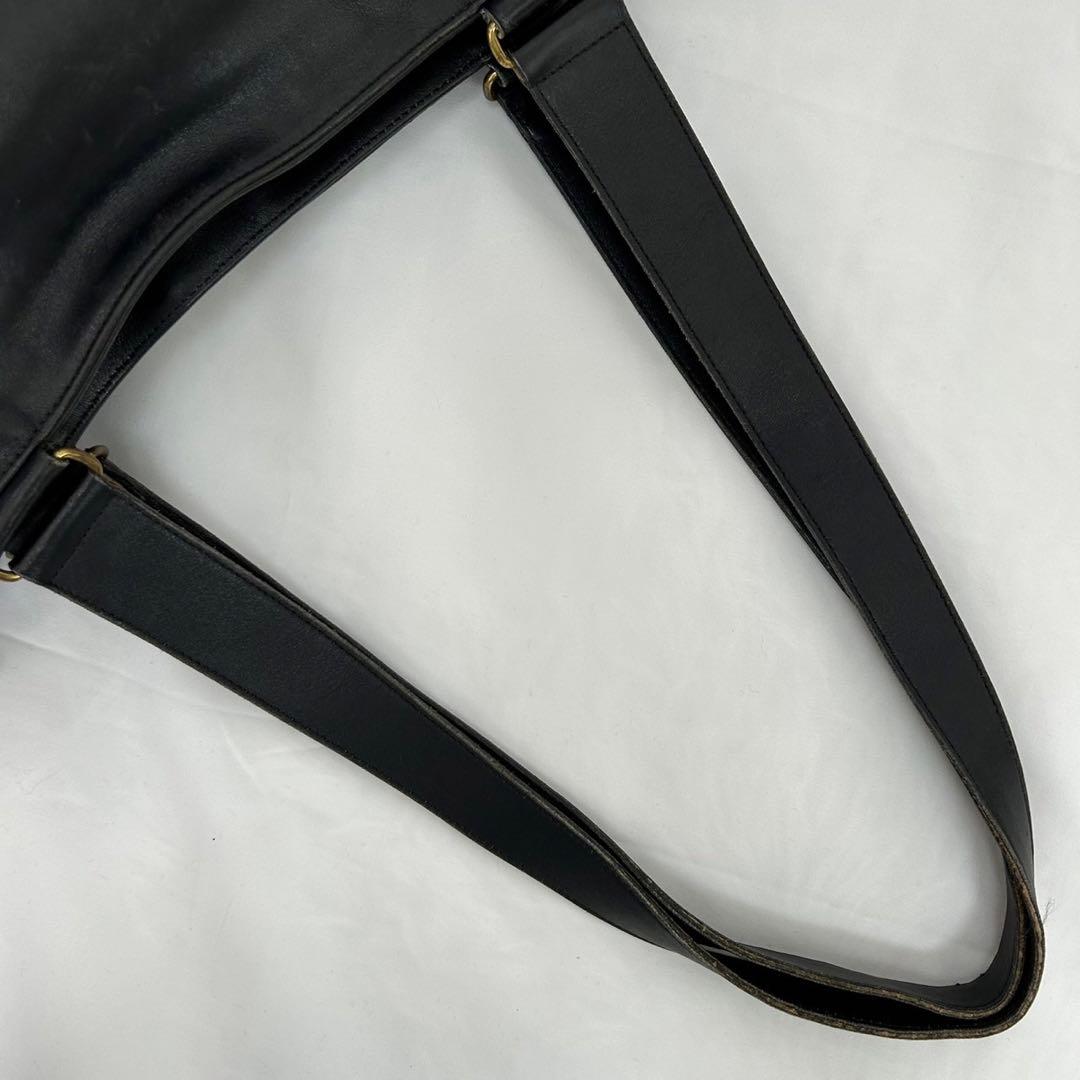 【美品】オールドコーチ 4129 トートバッグ レザー A4可 黒 肩掛け