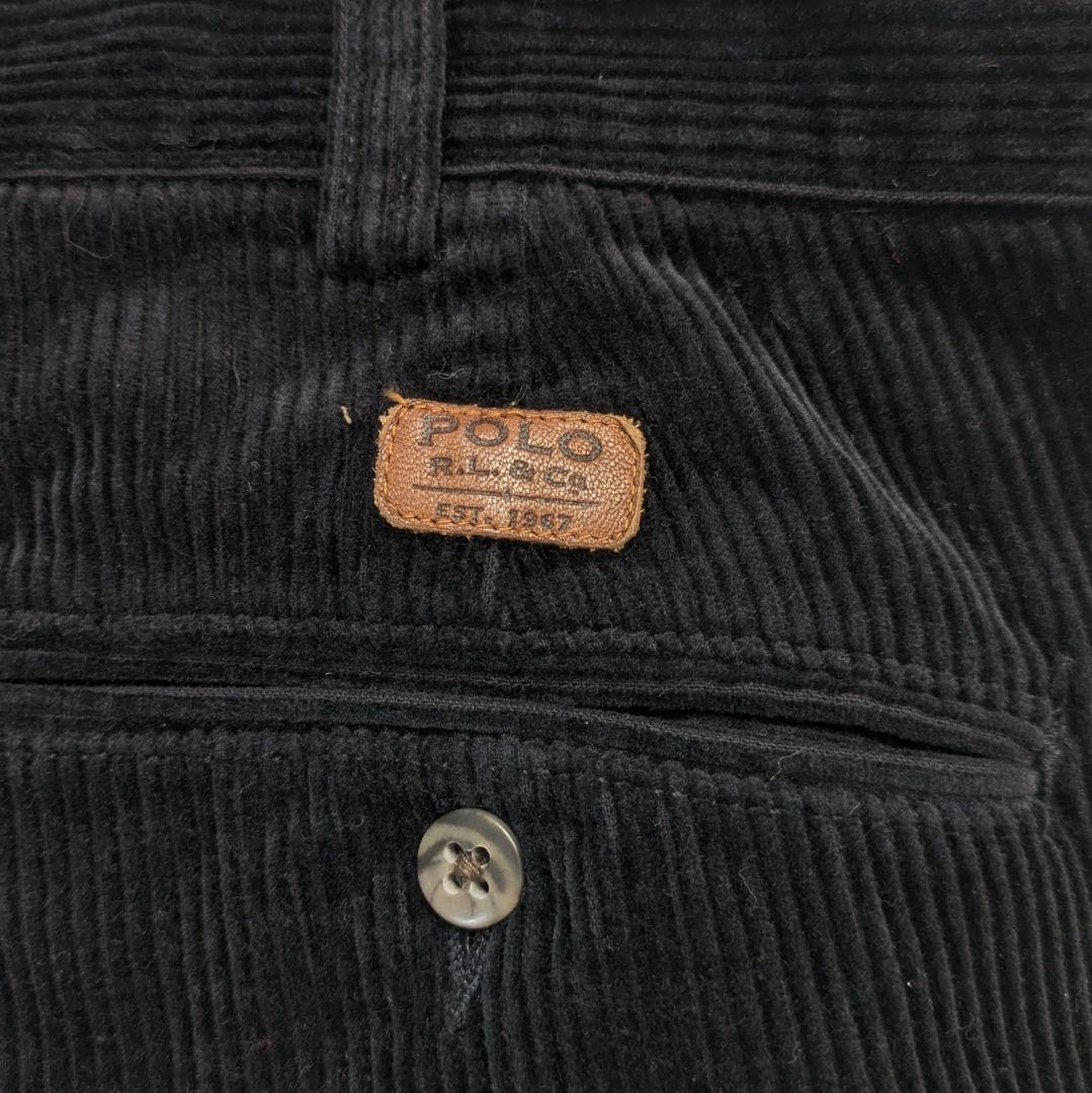 ポロ ラルフローレン　コーデュロイパンツ　黒　w38　コーズ　ANDREW