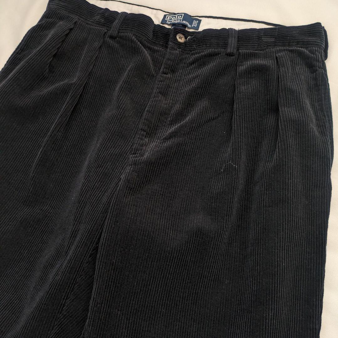 ポロ ラルフローレン　コーデュロイパンツ　黒　w38　コーズ　ANDREW