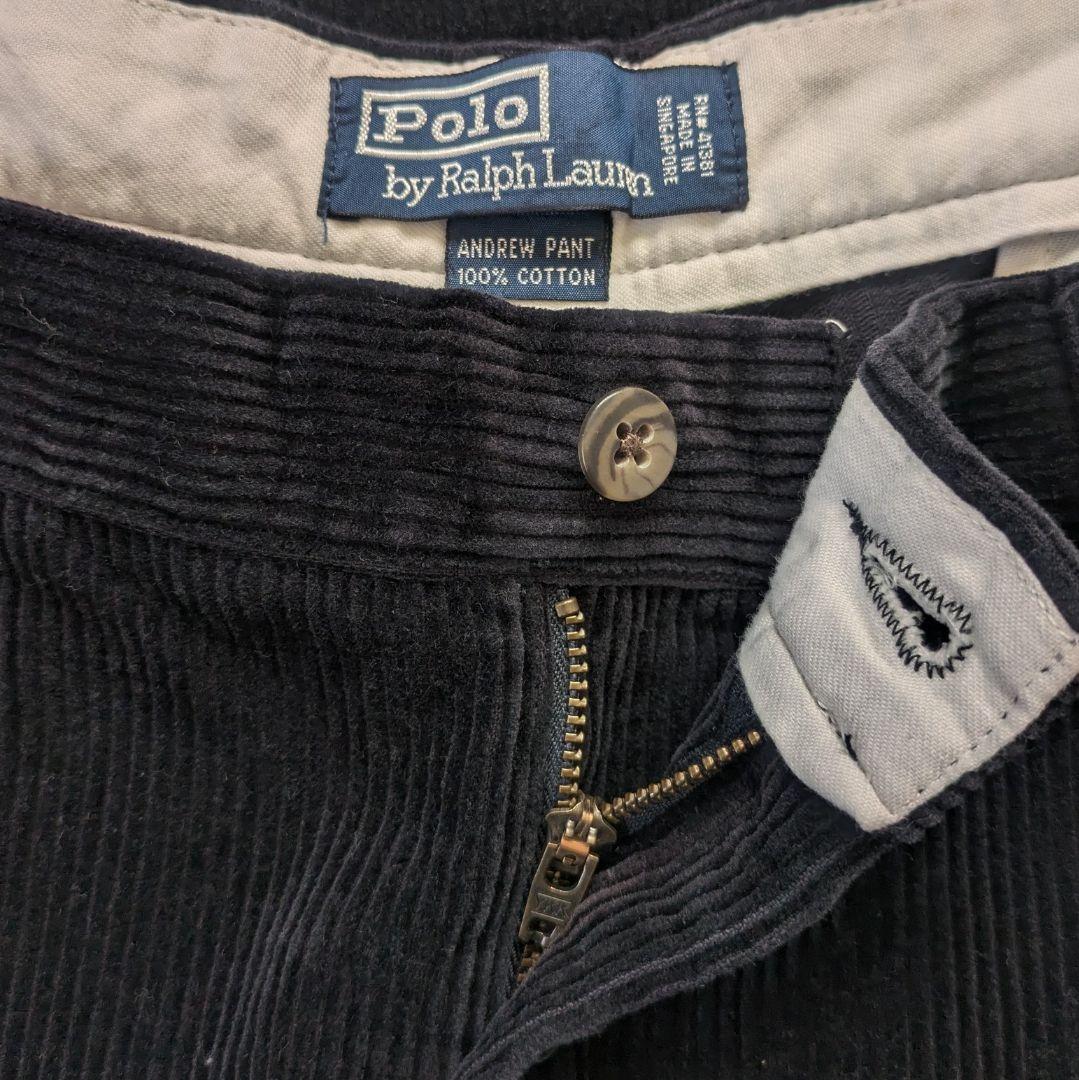 ポロ ラルフローレン　コーデュロイパンツ　黒　w38　コーズ　ANDREW