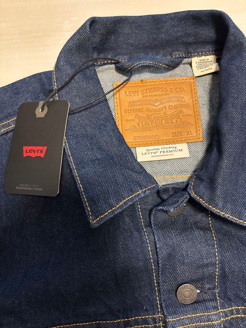 【最安値】リーバイス　プレミアム　トラッカージャケット　大戦　濃紺