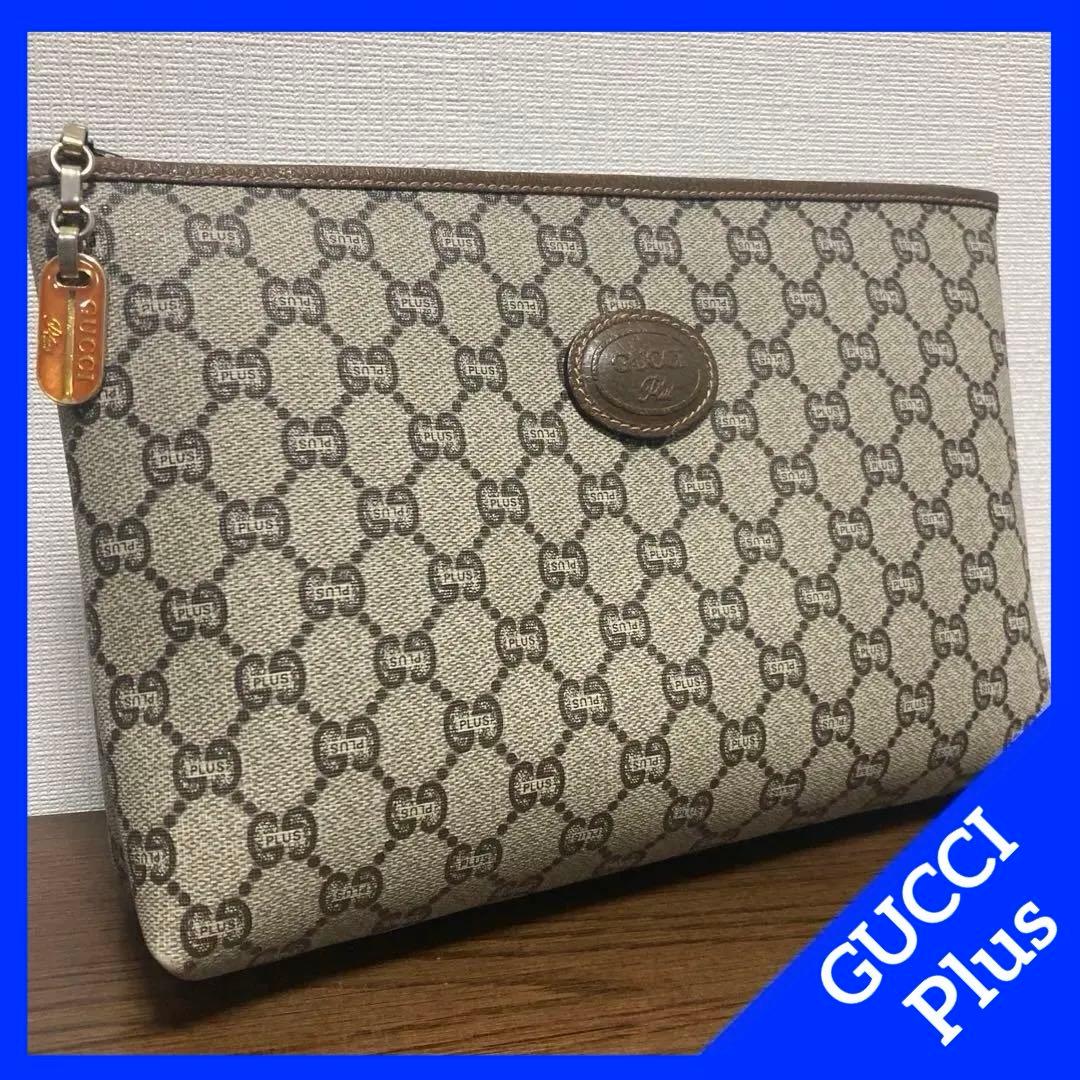 【希少】GUCCI グッチプラス セカンドバッグ クラッチバッグ ヴィンテージ