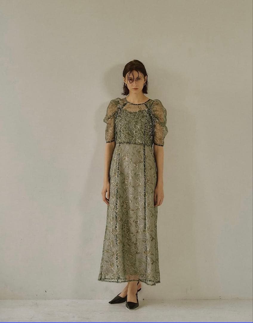 LE'RURE Whole race layered dress Mサイズ