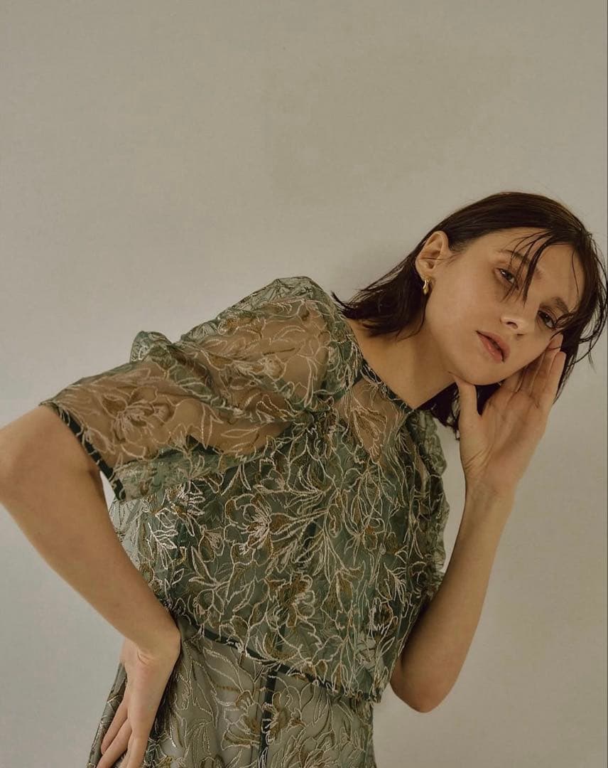 LE'RURE Whole race layered dress Mサイズ