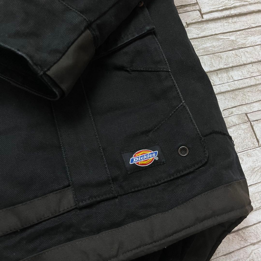 90s Dickies ダックジャケット 中綿 ワークジャケット ブラック L