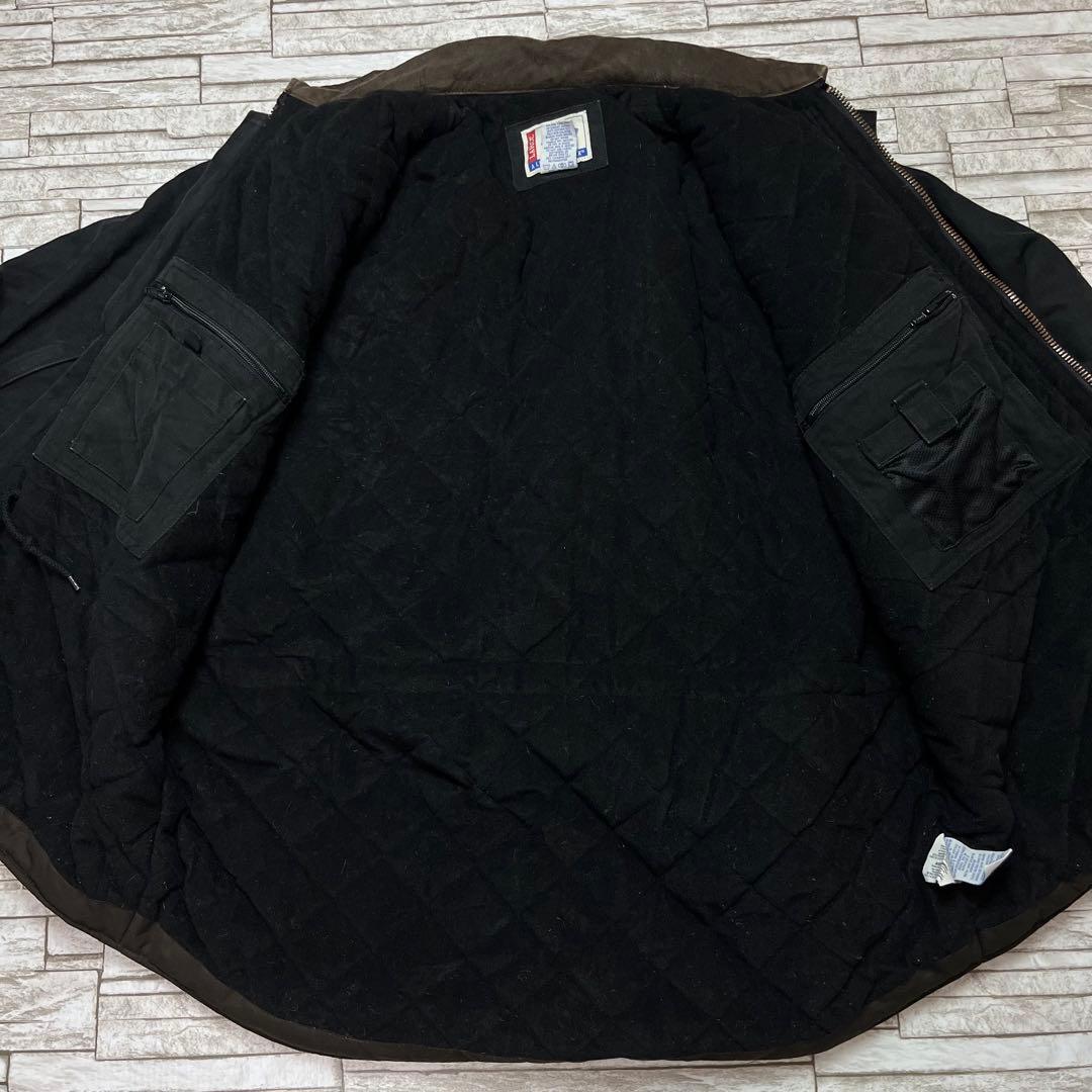 90s Dickies ダックジャケット 中綿 ワークジャケット ブラック L