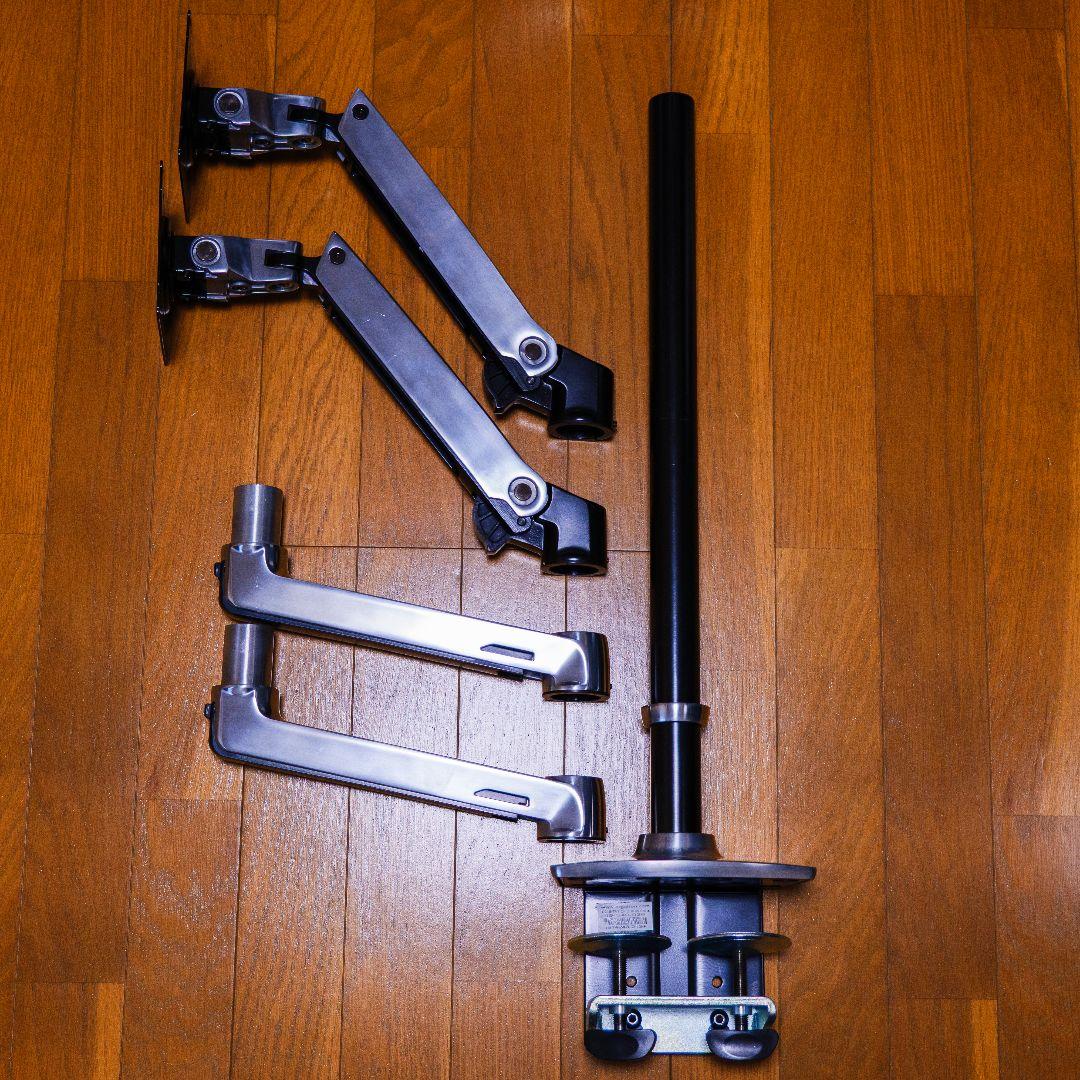 ERGOTRON LX デュアルスタッキングアーム 長身ポール(アルミニウム)