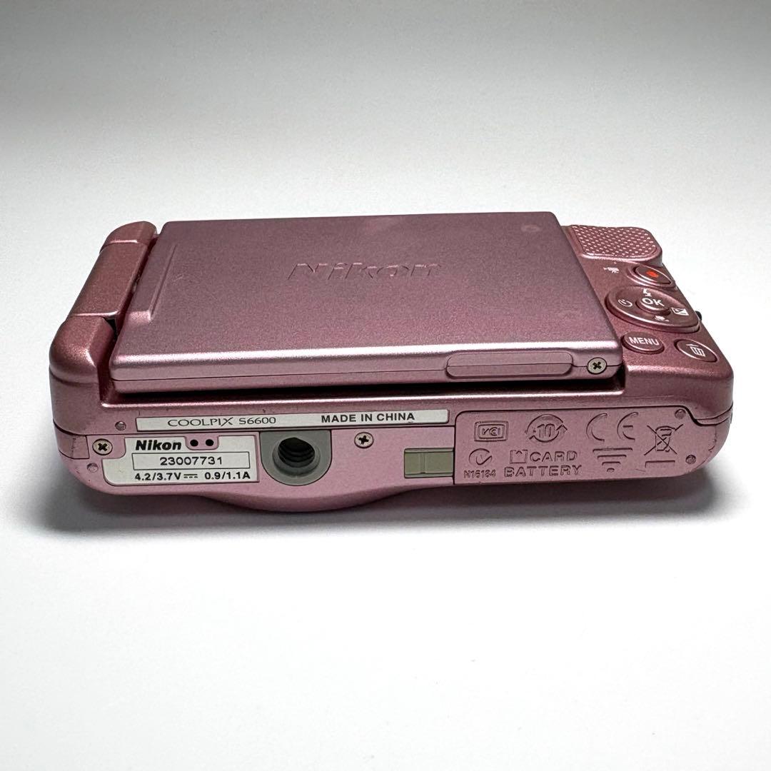 た*き様 ニコン COOLPIX S6600 ピンク バリアングル液晶 動作品