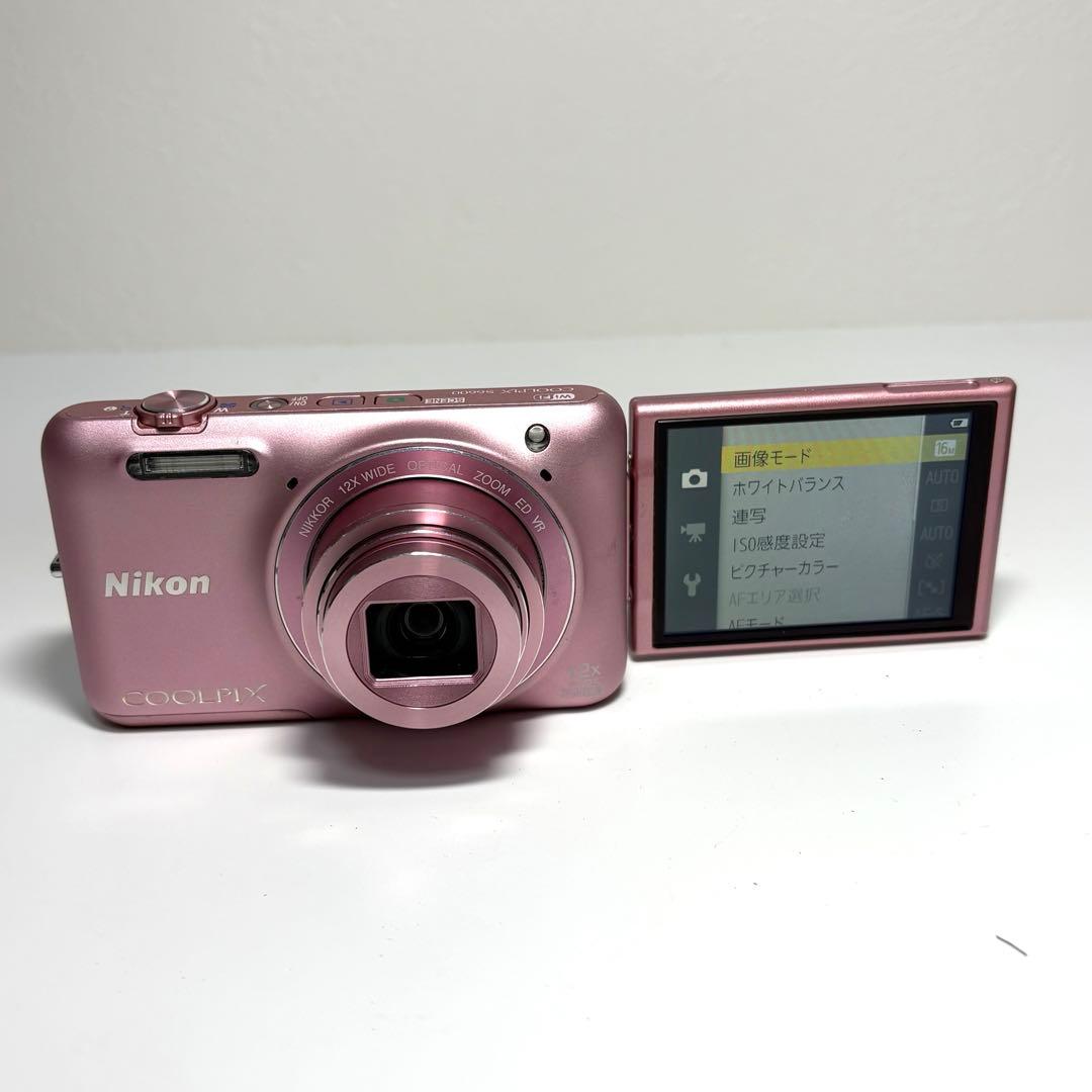 た*き様 ニコン COOLPIX S6600 ピンク バリアングル液晶 動作品