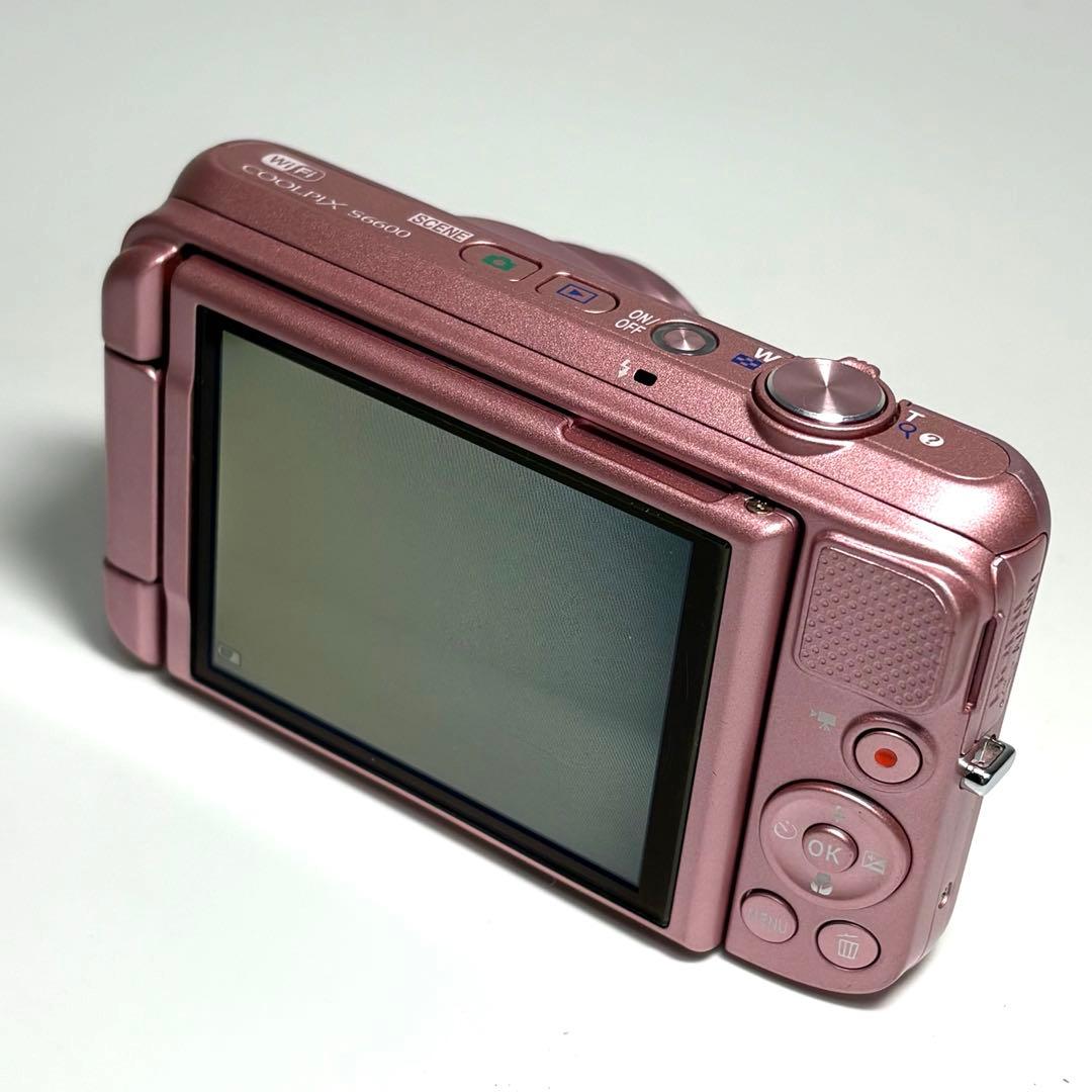 た*き様 ニコン COOLPIX S6600 ピンク バリアングル液晶 動作品