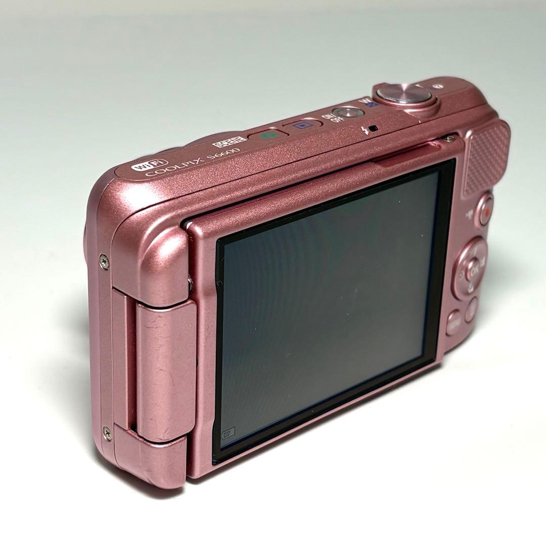 た*き様 ニコン COOLPIX S6600 ピンク バリアングル液晶 動作品