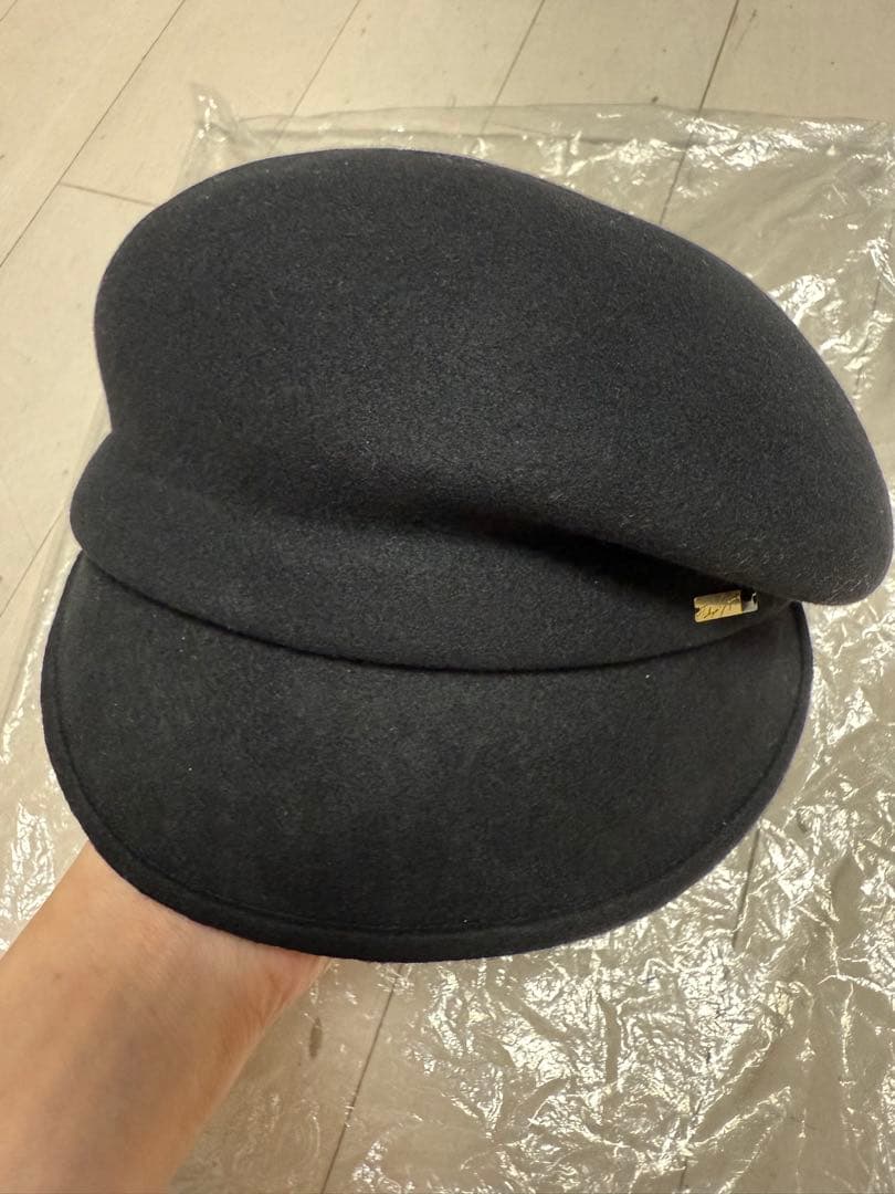 新品未使用★CA4LA★ブラックウールキャスケット★