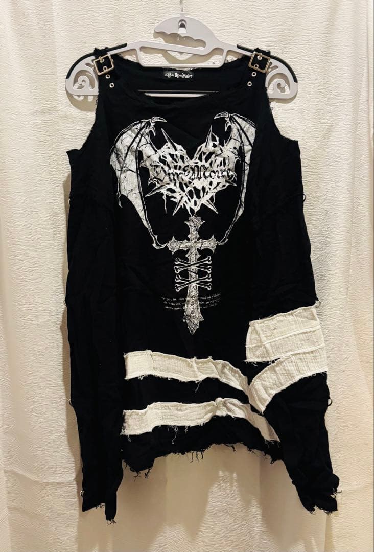 DimMoire【ディムモアール】救済の十字ガーゼトップス/Black