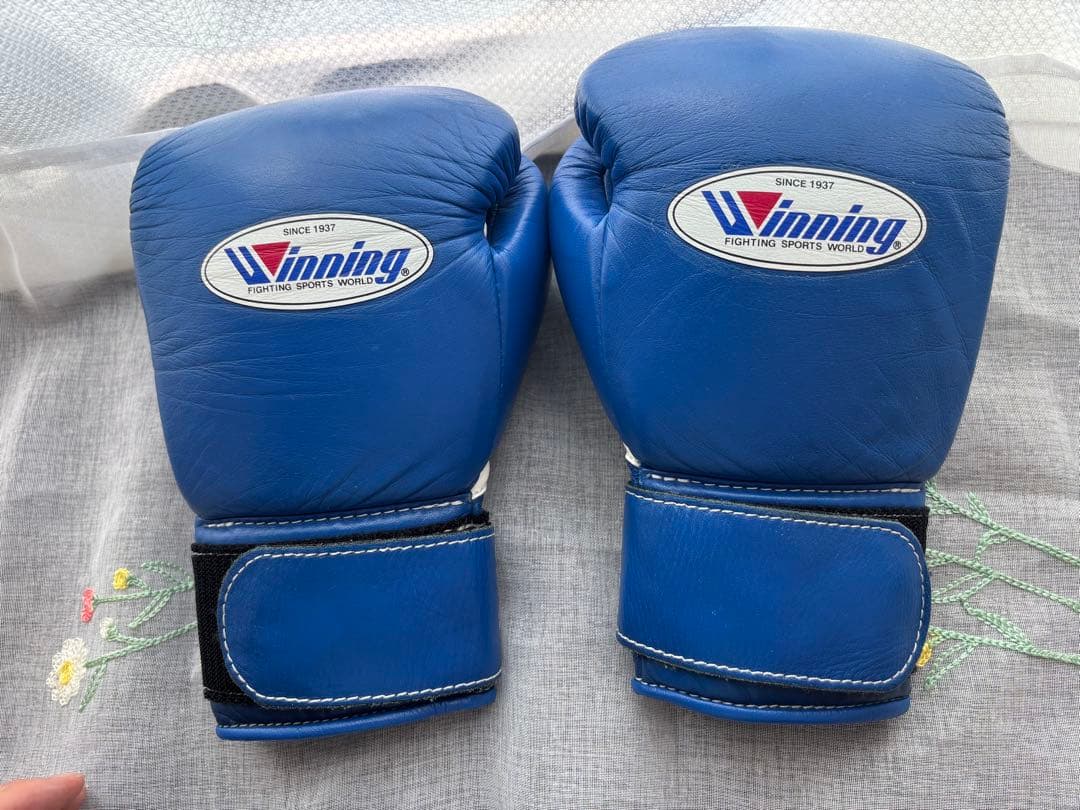 winning ウィニングボクシンググローブ ブルー 8オンス MS-200B