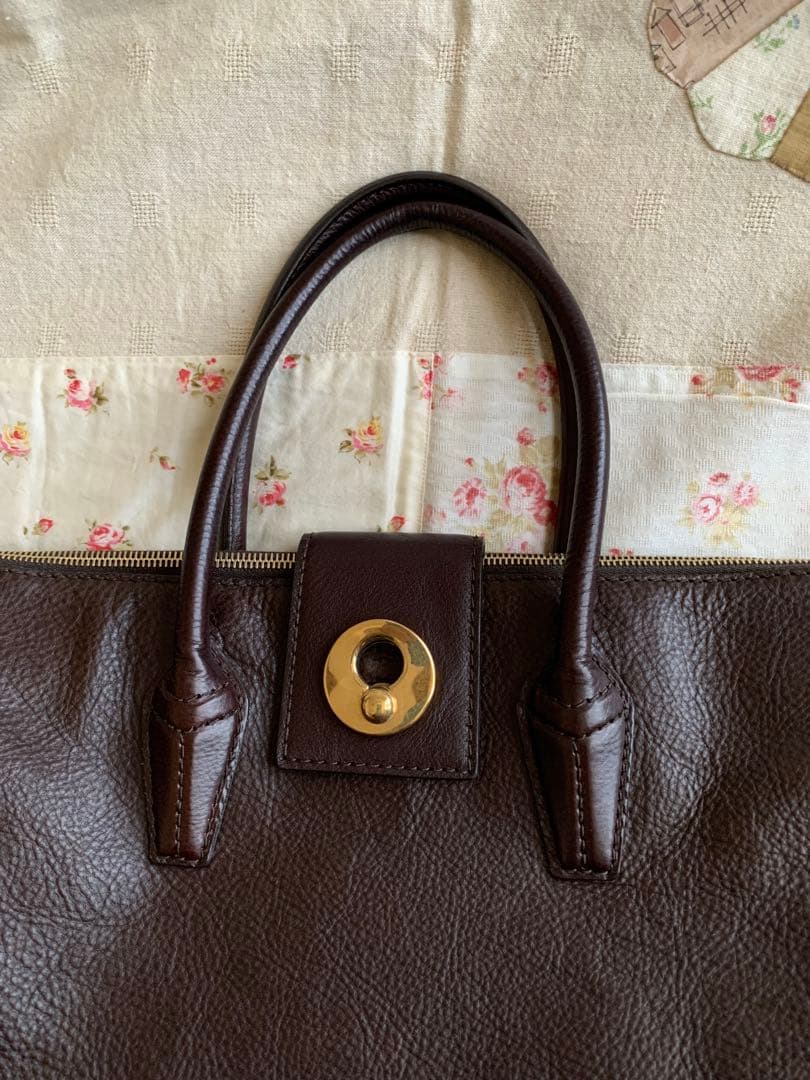 【美品】サンローラン❗️ダークブラウン レザー バッグ