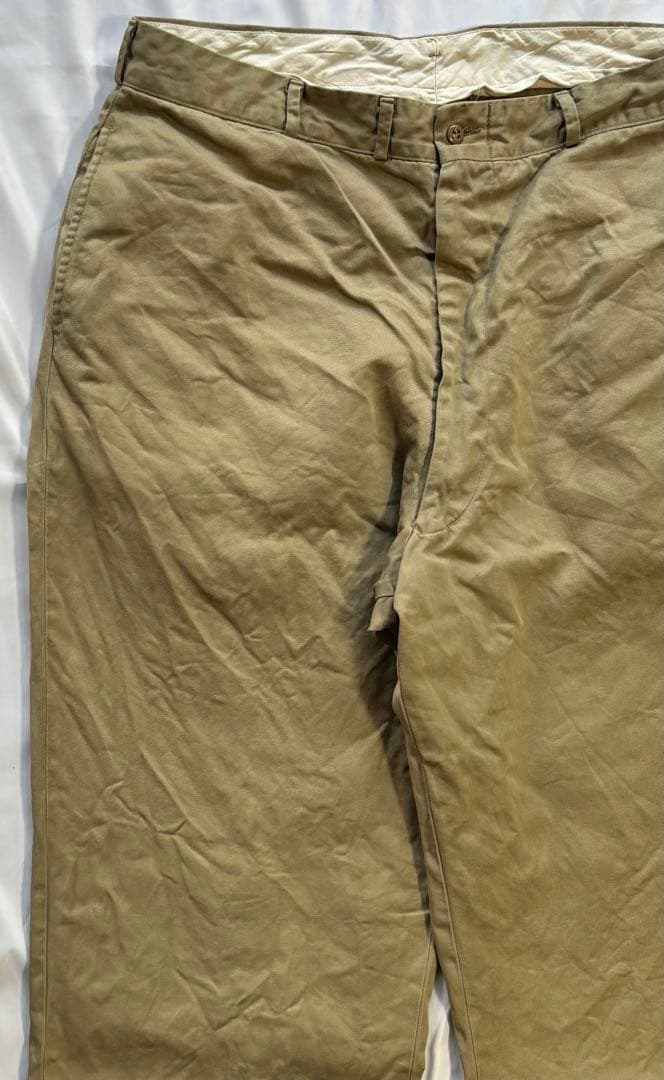 60s ミリタリーチノ 実物本物38×33 実寸（37×32）