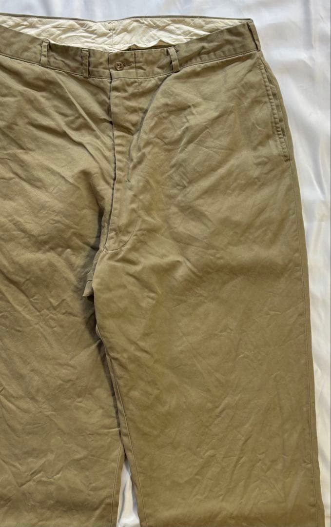 60s ミリタリーチノ 実物本物38×33 実寸（37×32）