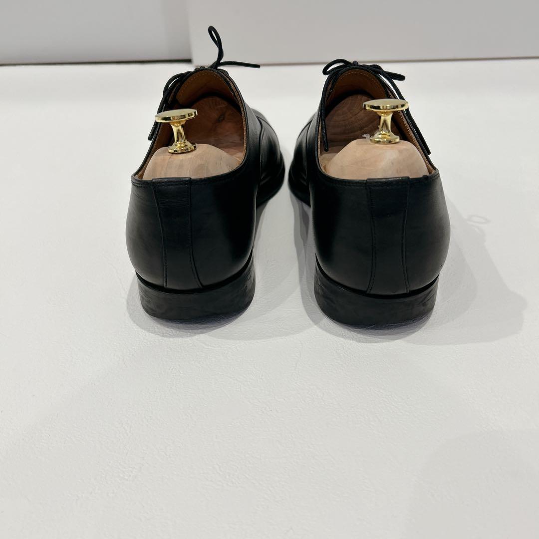 美品✨スコッチグレイン ビジネスシューズ　内羽根　ストレート　黒　25