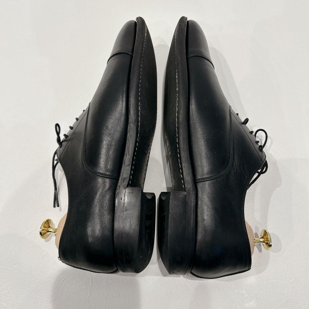 美品✨スコッチグレイン ビジネスシューズ　内羽根　ストレート　黒　25