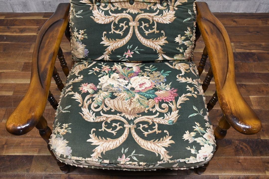 ECK60 オールドカリモク コロニアル リクライニングチェア パーソナルチェア