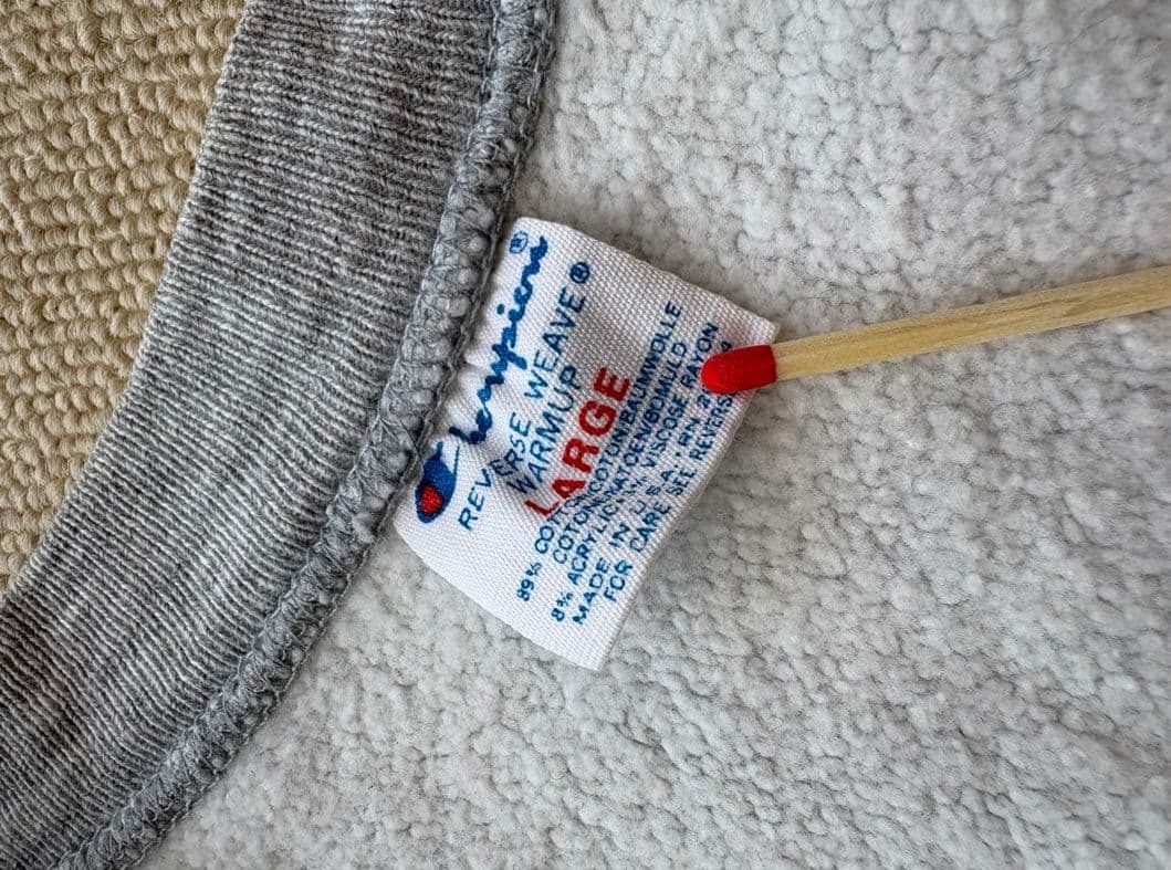 お*げ様 希少 80s Champion リバースウィーブ グレー 目無し vネ