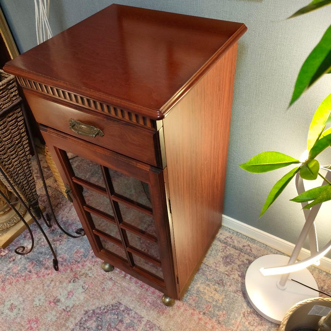 四国工芸 キャビネット 昭和レトロ ヴィンテージ 真鍮取手 希少