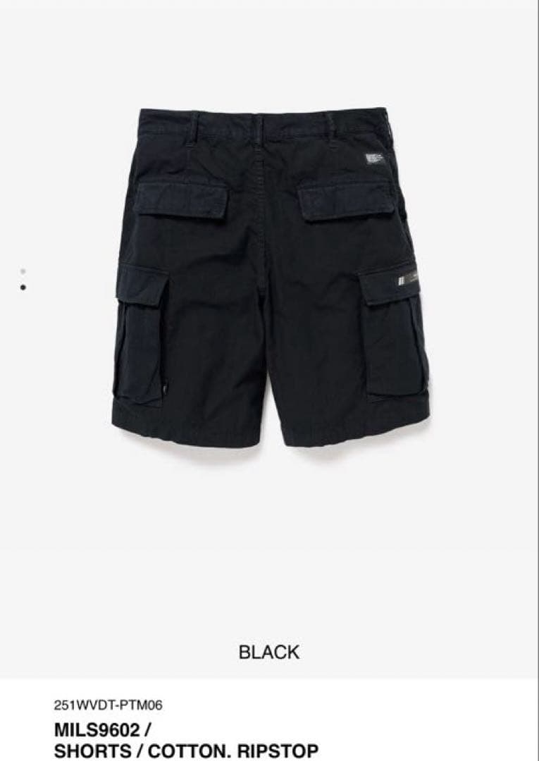 wtaps 25ss MILS9602 / SHORTS Sサイズ