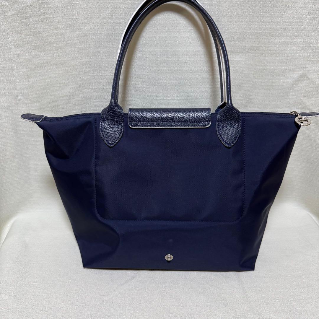 ロンシャン　建国記念限定　 折り畳みトートナイロンバッグ　ネイビー　トレパリ