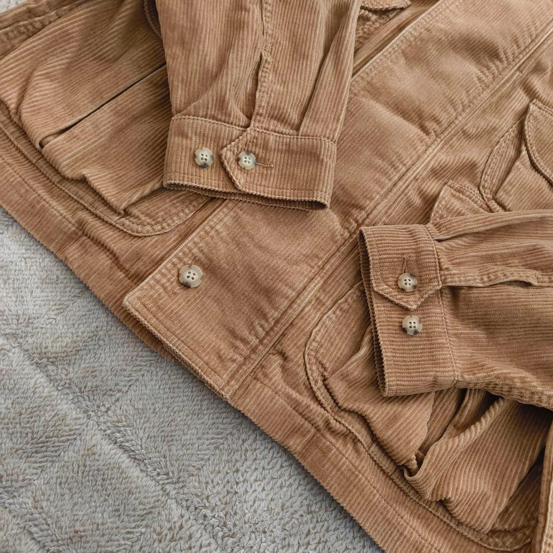 希少 BEAMS+ コーデュロイ ミリタリージャケット ベージュ S