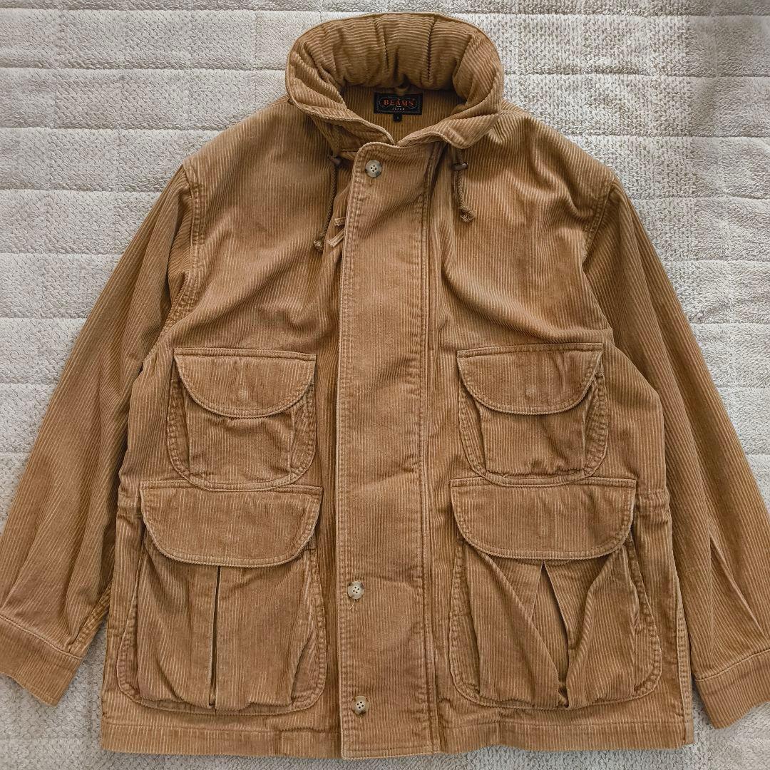 希少 BEAMS+ コーデュロイ ミリタリージャケット ベージュ S