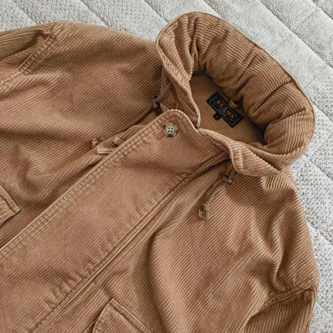 希少 BEAMS+ コーデュロイ ミリタリージャケット ベージュ S