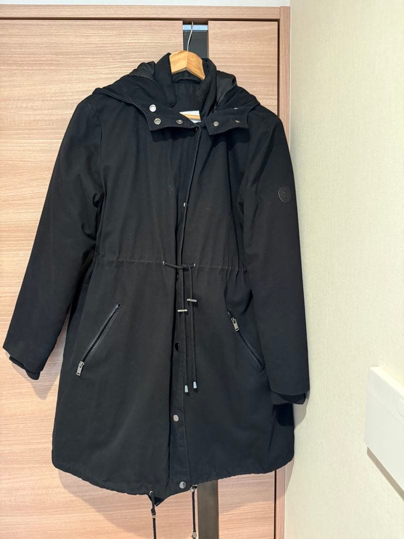 セラフィン　ママコート Lサイズ　黒　抱っこ紐対応マタニティダウンコート