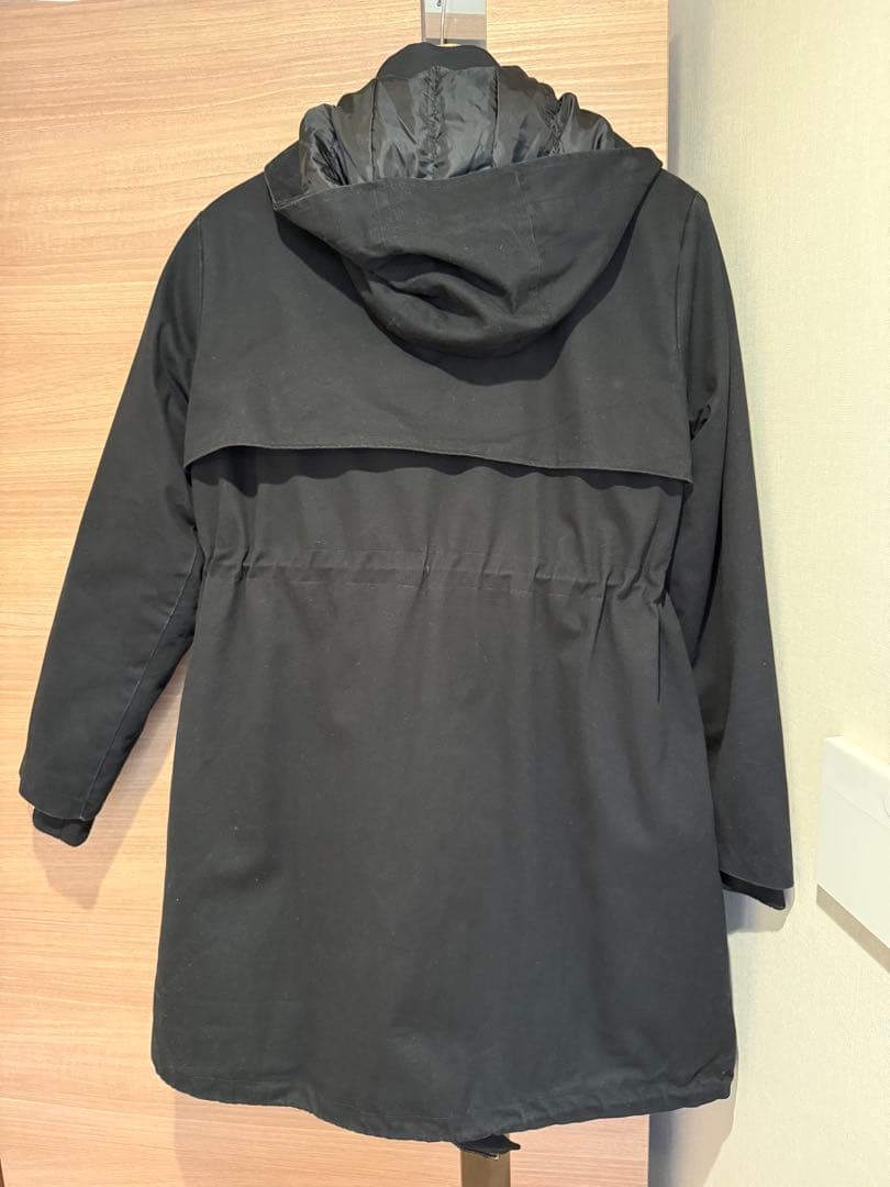 セラフィン　ママコート Lサイズ　黒　抱っこ紐対応マタニティダウンコート