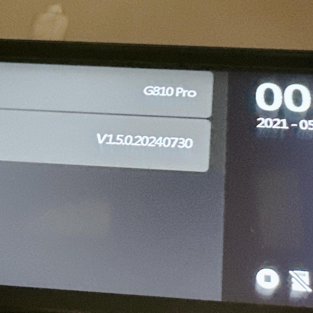 【美品】ミラー型 ドライブレコーダー G810PRO-ST 前後カメラ