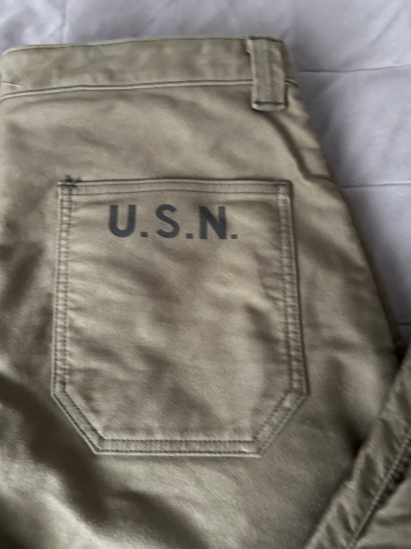 ¥30800 激渋　リアルマッコイズ　U.S.N. N-1 デッキトラウザーズ