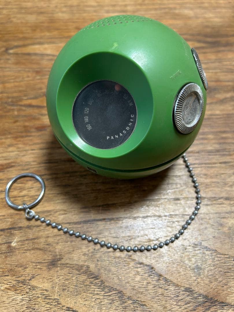 ダ*イ様 ナショナルパナソニック R-70 吊り下げ可能AMラジオ　グリーン
