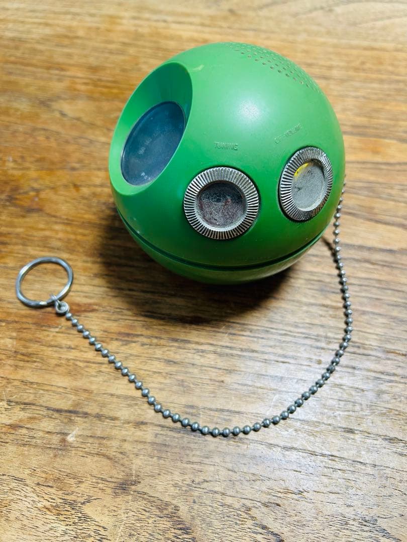 ダ*イ様 ナショナルパナソニック R-70 吊り下げ可能AMラジオ　グリーン