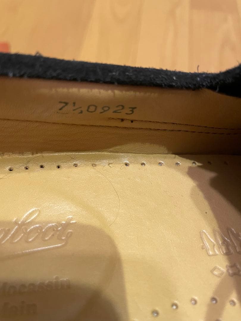 パラブーツ　malo レイド　ブラックスエード　UK7.5