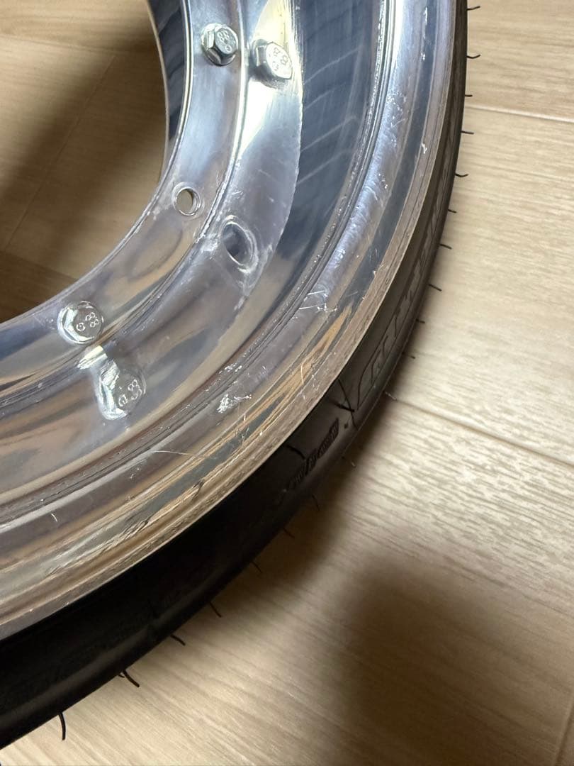 シャリーオフセットスプロケスペーサー&kepspeed5.5jリム