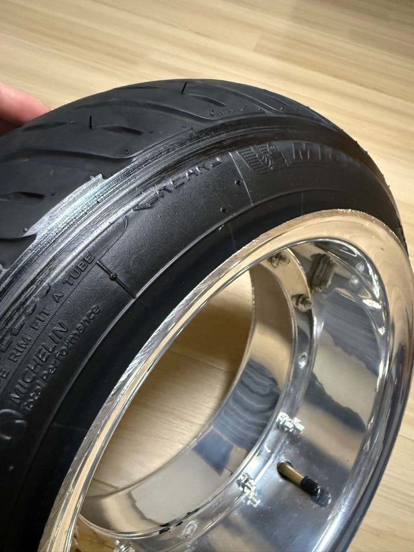 シャリーオフセットスプロケスペーサー&kepspeed5.5jリム