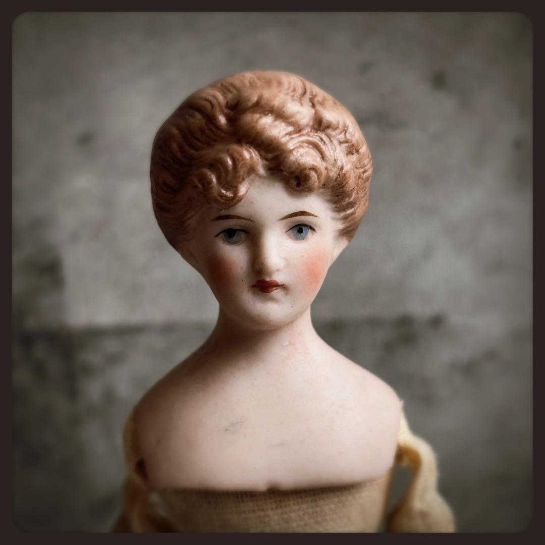 アンティーク 淑女のビスクドール　パリアンドール ドールハウス