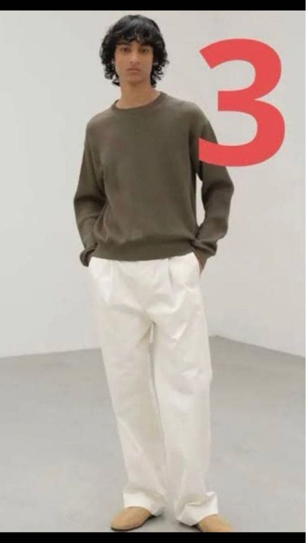 パンツ 25ss WASHED FINX CHINO ONE TUCK PANTS