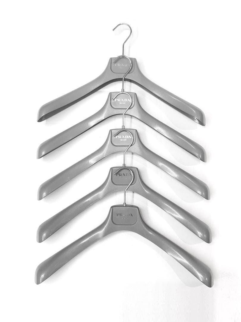 PRADA プラダ グレー ハンガー ジャケット用 5本セット
