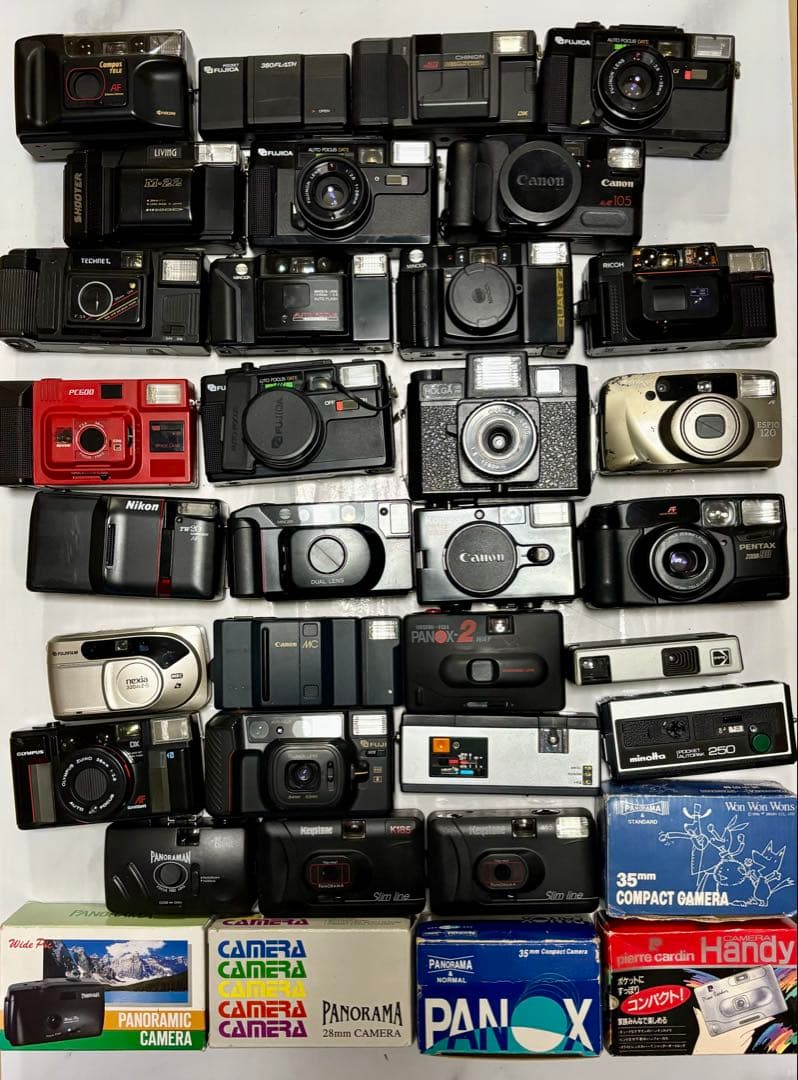 コンパクト135mmフィルムカメラ35台まとめセット（ジャンク品）