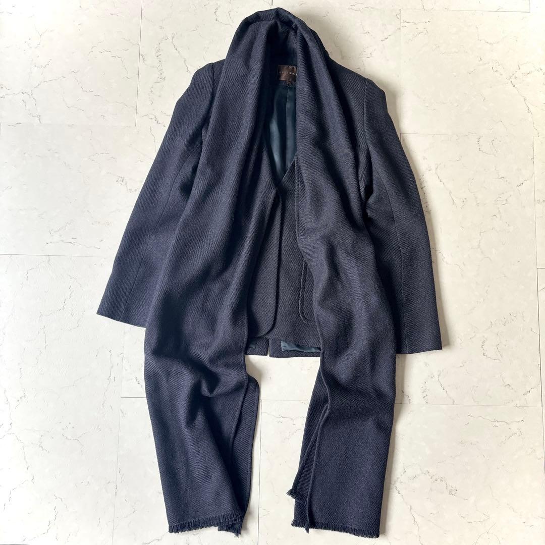 美品 イザベルマラン フランス製カシミヤ100%ストール付 テーラードジャケット