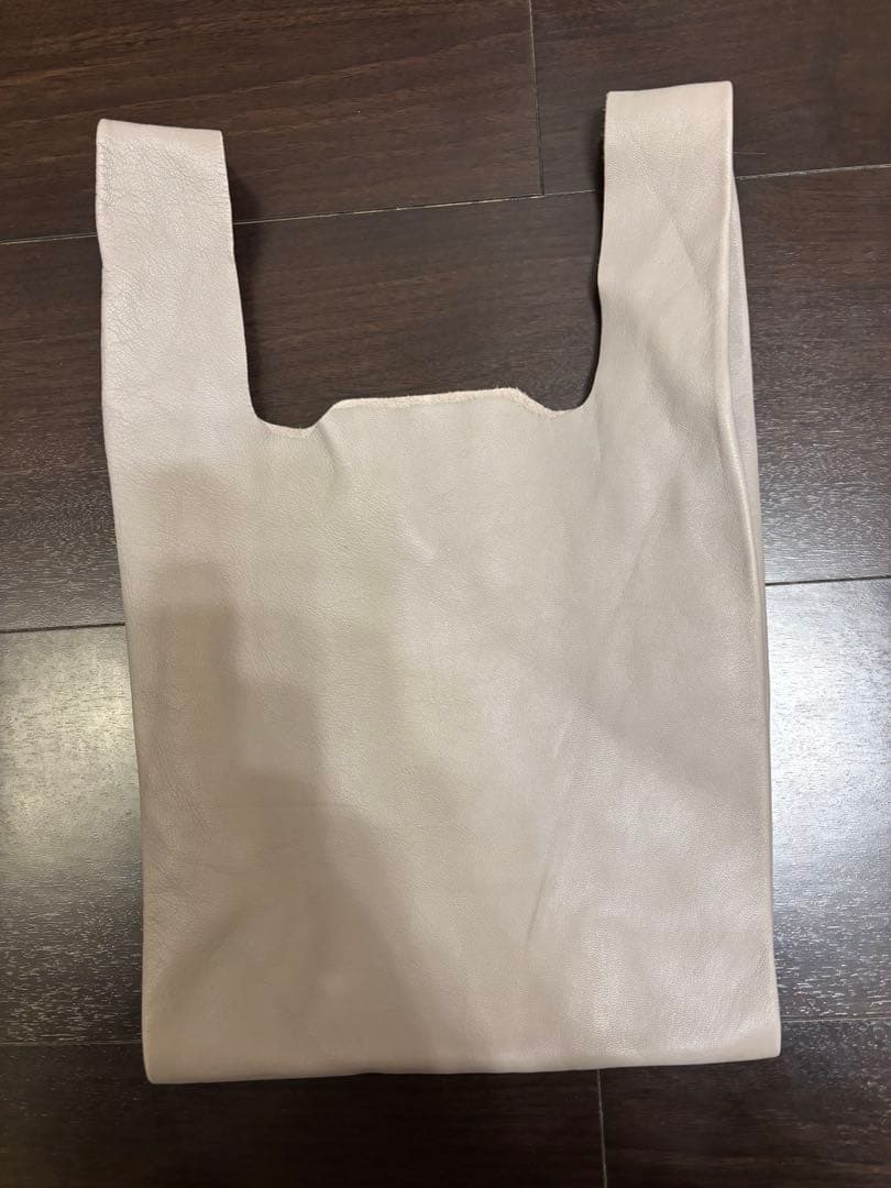 マディソンブルー　トートバッグ ライトグレー ミニバッグ レザー