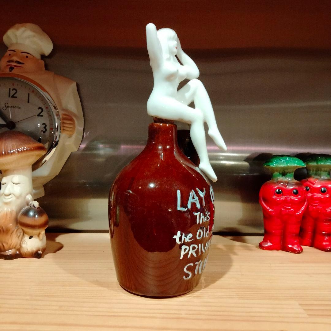 50s 　ピンナップ　デカンタ　エロ　　ビンテージ　layoff　茶