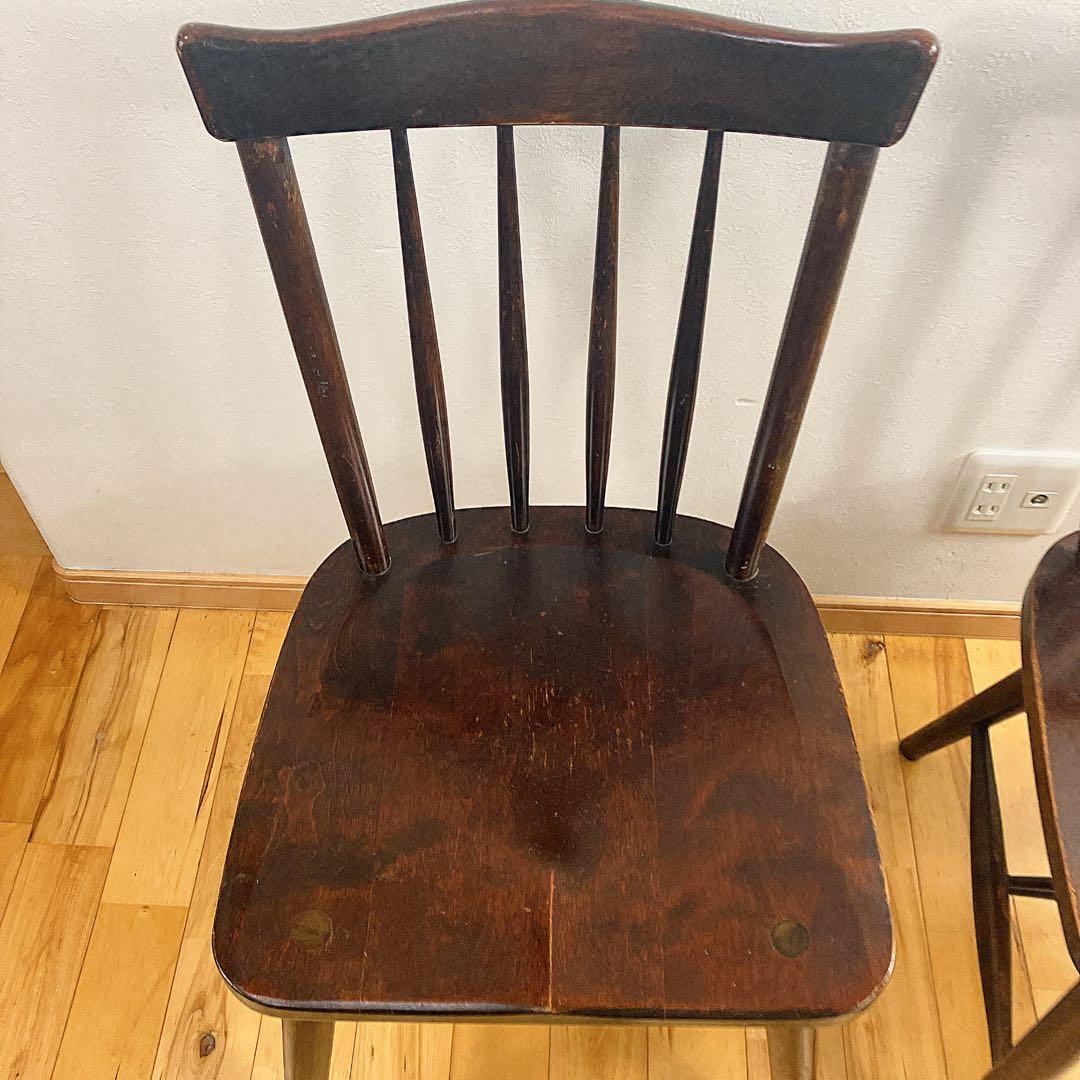 北海道民芸家具 ウィンザーチェア 樺材 廃盤モデル　2脚セット　本物志向の一脚